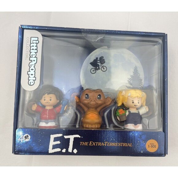 Little People~ Collector E.T. The Extra-Terrestrial 3pc Set 40 yrs - Picture 5 of 11